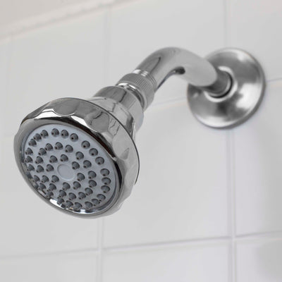 1 of 3:Sunbeam Oasis Single Function Fixed Shower Head, Chrome 