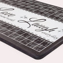 6 of 6:Achim Live Love Laugh Decorative Anti-Fatigue Mat, Charcoal, 18x30 Inches 