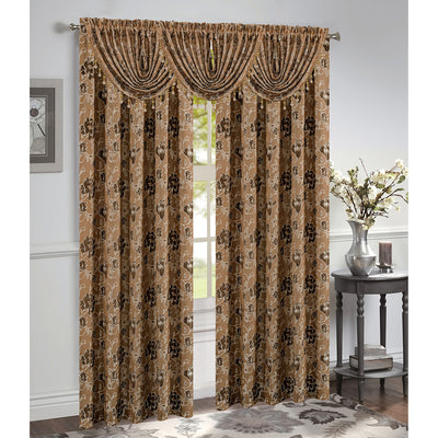 25 of 29:Felicia Jacquard Rod Pocket Window Panel and Valance Treatments, All Sold Separately 