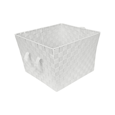 1 of 4:Simplify Large Woven Storage Bin in Grey 