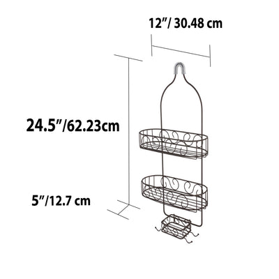 6 of 6:Home Basics Scroll Shower Caddy, Oil Rubbed Bronze 