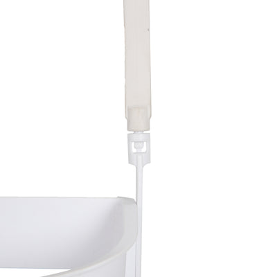 4 of 4:Étagère de douche convertible Bath Bliss à 2 voies, blanche 