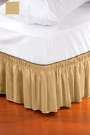 5 of 5:Home Details Wrap Around Bed Ruffle Twin/Full in White 