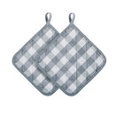 3 of 6:Buffalo Check Gingham 2 Pack Pot Holder, 8x8 Inches 