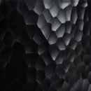 3 of 4:Bath Bliss Hammered Textured Trash Can in Black 