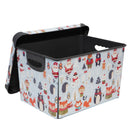 2 of 4:Simplify Woodland Winter Design Storage Tote Bin 