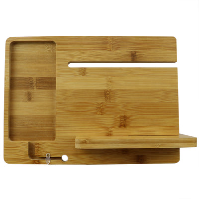 2 of 4:Station pour smartphone Home Basics en bambou, naturel 