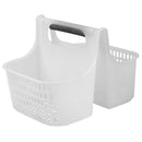 2 of 6:Home Basics Two Compartment Plastic Shower Tote with Non-Slip Handle 