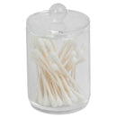 1 of 6:Home Basics Round Plastic Cotton Swab and Ball Holder, Clear 