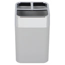 2 of 4:Home Basics Skylar - Soporte para cepillos de dientes de plástico ABS, color gris 