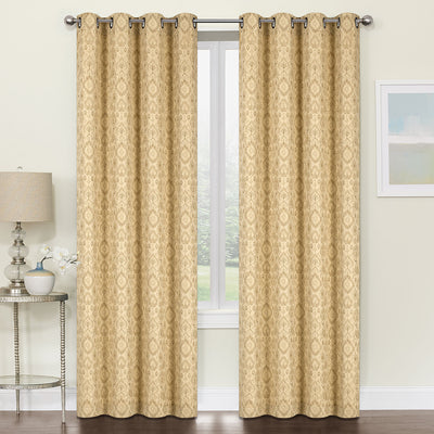 2 of 6:Astoria Jacquard Grommet Window Panel, 54x84 Inches 