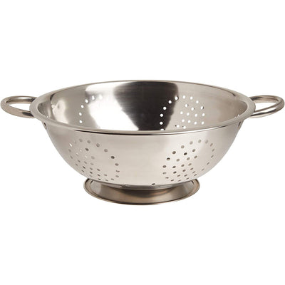 1 of 4:Passoire et tamis en acier inoxydable Home Basics, argenté, 5 pintes 
