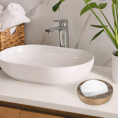 8 of 38:Ensemble de décoration de salle de bain complet avec barre de douche populaire, doré, vendu séparément 