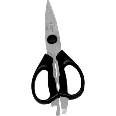 1 of 1:Chicago Cutlery Deluxe Multipurpose Stainless Steel Kitchen Shears with Bottle Opener, Black 