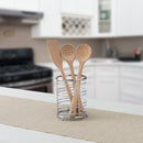 5 of 7:Home Basics Chrome Plated Steel Cutlery Holder 