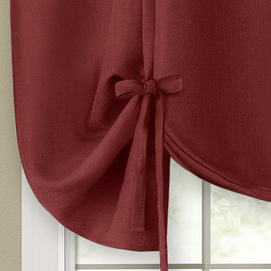 3 of 4:Cortina para amarrar ventana Darcy - 58x63 - Marsala 