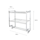 4 of 4:Neu Home 2 Tier Wall Mounted Shelf with Towel Rack 