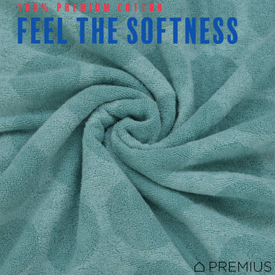 39 of 42:PREMIUS 2 Pack Circles 100% Cotton Yarn Dyed Bath Sheet Towel, 32x64 Inches 
