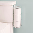 2 of 3:Home Basics Chrome Plated Steel Over the Tank Toilet Paper Holder 