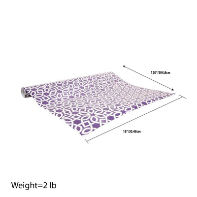 2 of 2:Home Basics Adhesive BLossom Shelf Liner, (Pack of 2), Purple 