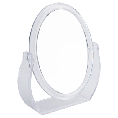 1 of 2:Accueil Détails Miroir de courtoisie pivotant grossissant 10X en caoutchouc transparent 