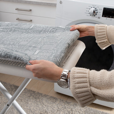 4 of 4:Simplify Scorch Resistant Ironing Board Cover & Pad in Grey 