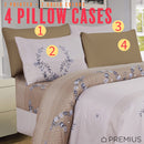 7 of 12:PREMIUS Premium Goldie 4 & 6 Piece Microfiber Printed Wrinkle-Free Sheet Set 