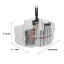 5 of 5:Organiseur de cosmétiques en plastique incassable Home Basics Half Moon, transparent 