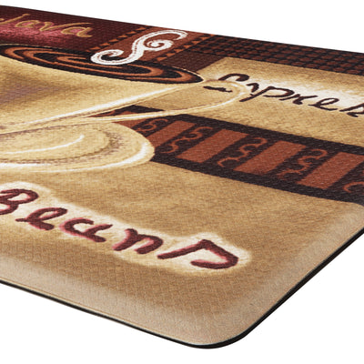 3 of 6:Achim Coffee Decorative Anti-Fatigue Floor Mat, Brown, 18x30 Inches 