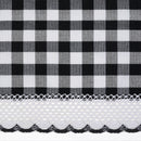 4 of 4:Buffalo Check Window Curtain Panel - 42x95 - Black 