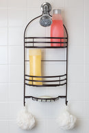 4 of 5:Home Basics 2 Tier Shower Caddy, Espresso 