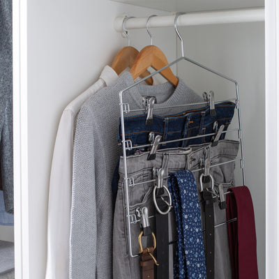 2 of 4:Neu Home 4 Tier Swing Arm Slack Rack Hanger 