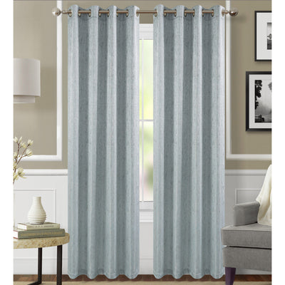 2 of 5:Montrose Plaster Jacquard Grommet Window Panel, 54x84 Inches 