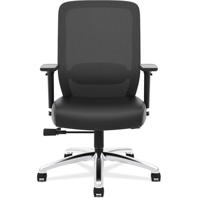 3 of 5:HON Exposure Task Mesh High-Back Computer Chair with Leather Seat, Black 