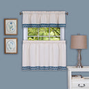 2 of 2:Paire de rideaux de fenêtre Camden 58 x 36 - Bleu 