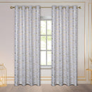 5 of 7:Myra Metallic Foil Streaks Pattern Grommet Window Curtain Panel, 54x84 Inches 