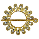 1 of 2:Peacock Decorative One Pair Window Curtain Tieback, Gold 