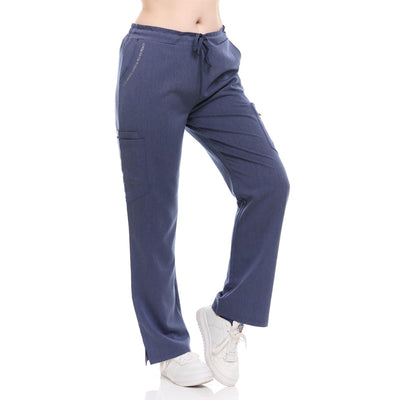 21 of 66:Ellen Tracy 4-Way Stretch Elastic Back Drawstring Waistband Scrub Pants 