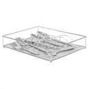1 of 4:Home Basics 22 Piece Stainless Steel Flatware Entertaining Set with Cutlery Tray, Silver 