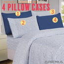 10 of 12:PREMIUS Premium Modern Dash 4 & 6 Piece Microfiber Printed Wrinkle-Free Sheet Set 