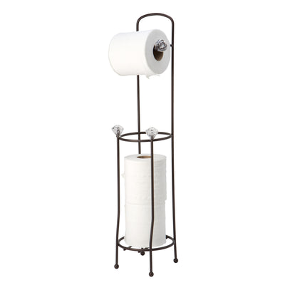 1 of 2:Bath Bliss Organizador y dispensador de papel higiénico en bronce aceitado 