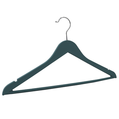 3 of 3:Home Basics  Non-Slip Space-Saving Rubberized Plastic Hangers, Slate 