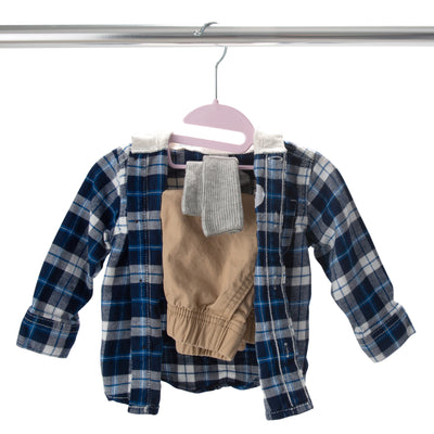 3 of 4:Simplify Kids 12 Pack Collar Saver Ultimate Hangers in Pink 