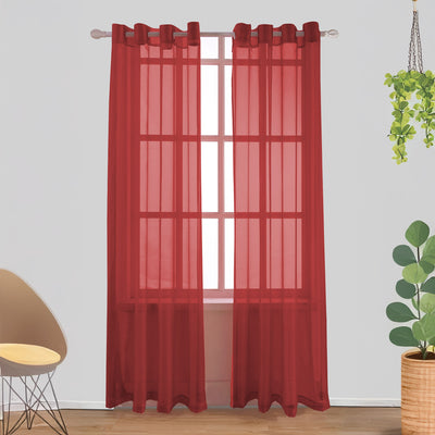 14 of 17:Harper Solid Sheer Voile Grommet Window Panel, 54x84 Inches 