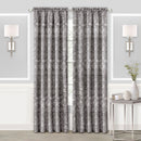 1 of 6:Panel de cortina para ventana con bolsillo para barra Charlotte - 52x63 - Gris 