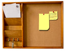 1 of 4:Tableau d'affichage mural en bois Home Basics, pin 