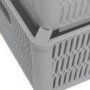 4 of 4:Simplify Slide 2 Stack It Storage Tote Baskets in Grey 