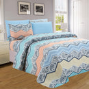 4 of 4:PREMIUS Carey Printed Wrinkle Free Microfiber Sheet Set 