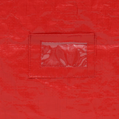3 of 4:Home Basics Textured PVC Rectangle Christmas Tree Bag, Red 