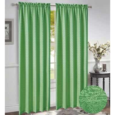 18 of 20:Norah Jacquard Rod Pocket Window Panel and Valance Treatments, All Sold Separately 